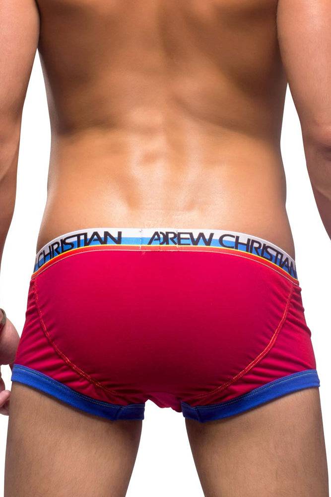 Andrew Christian - 9711 - Flashlift Boxer - Red - Stag Shop