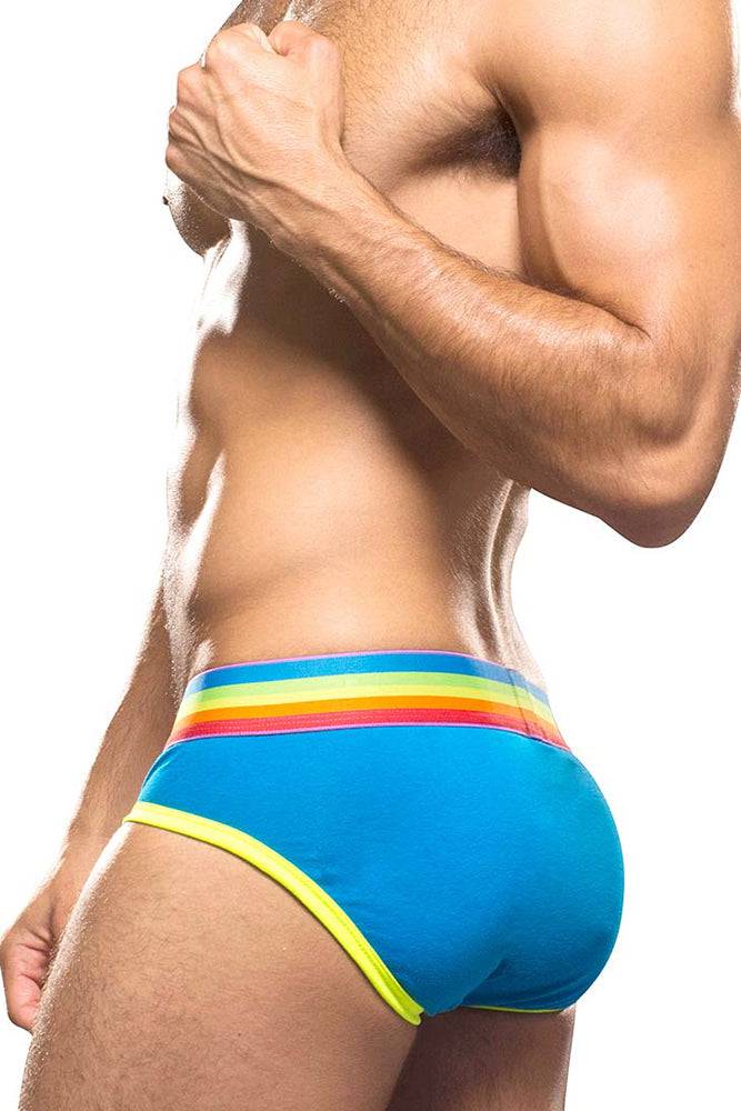 Andrew Christian - 9737 - Blow Pride Brief With Almost Naked - Blue - Stag Shop