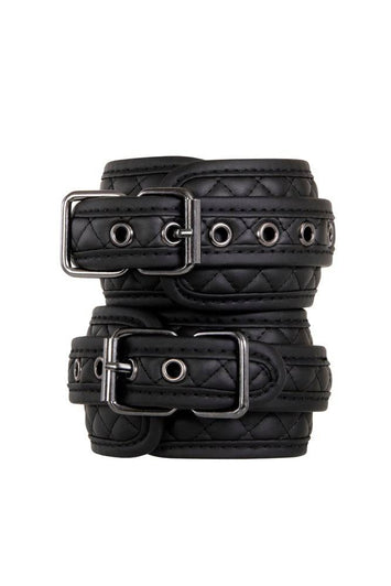 Adam & Eve - Eve's Fetish Dreams Ankle Cuffs - Black - Stag Shop