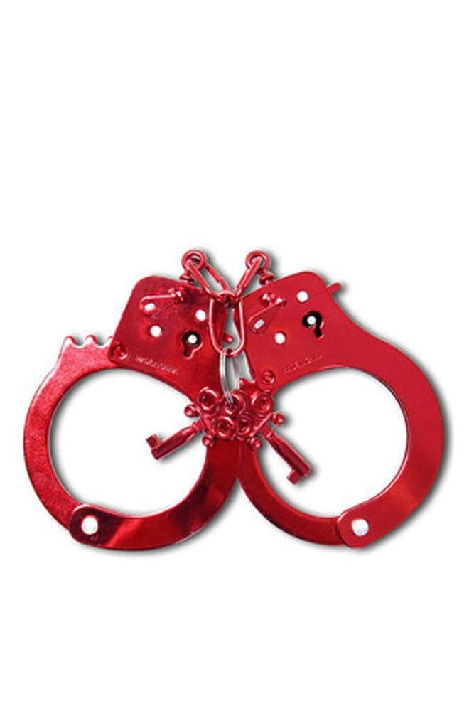 Pipedream - Fetish Fantasy - Anodized Cuffs - Red - Stag Shop