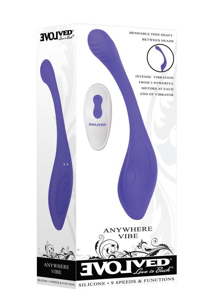 Evolved - Anywhere Remote Control Vibrator - Periwinkle - Stag Shop