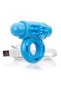 Screaming O - Charged - O Wow Rechargeable Vibrating Cock Ring - Blue - Stag Shop
