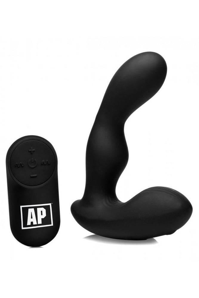 XR Brands - Alpha-Pro - P-STROKE Stroking Prostate Stimulator - Black - Stag Shop