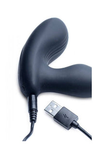 Thumbnail for XR Brands - Alpha-Pro - P-STROKE Stroking Prostate Stimulator - Black - Stag Shop