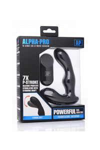 Thumbnail for XR Brands - Alpha-Pro - P-STROKE Stroking Prostate Stimulator - Black - Stag Shop