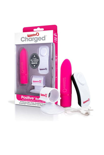 Screaming O - Charged - Positive Rechargeable Bullet - Pink - Stag Shop
