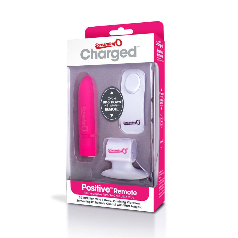 Screaming O - Charged - Positive Rechargeable Bullet - Pink - Stag Shop