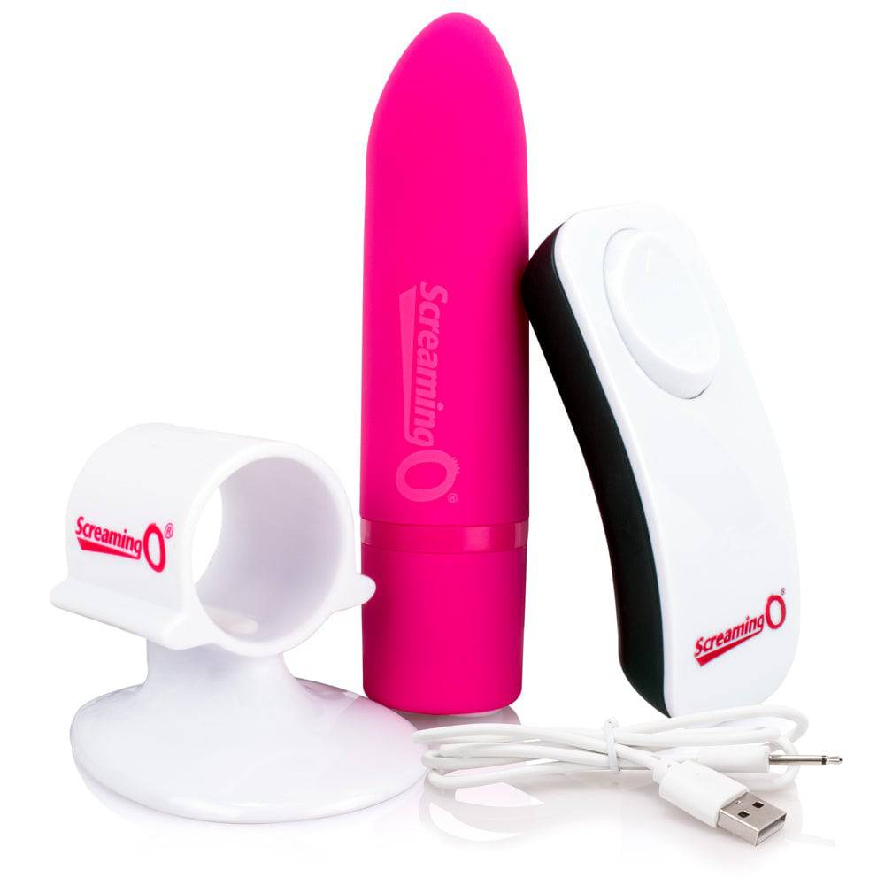 Screaming O - Charged - Positive Rechargeable Bullet - Pink - Stag Shop