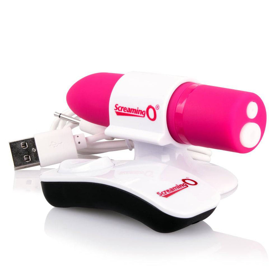 Screaming O - Charged - Positive Rechargeable Bullet - Pink - Stag Shop