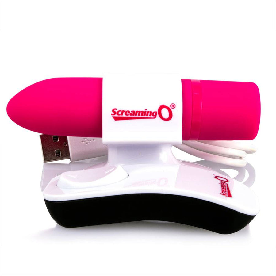 Screaming O - Charged - Positive Rechargeable Bullet - Pink - Stag Shop