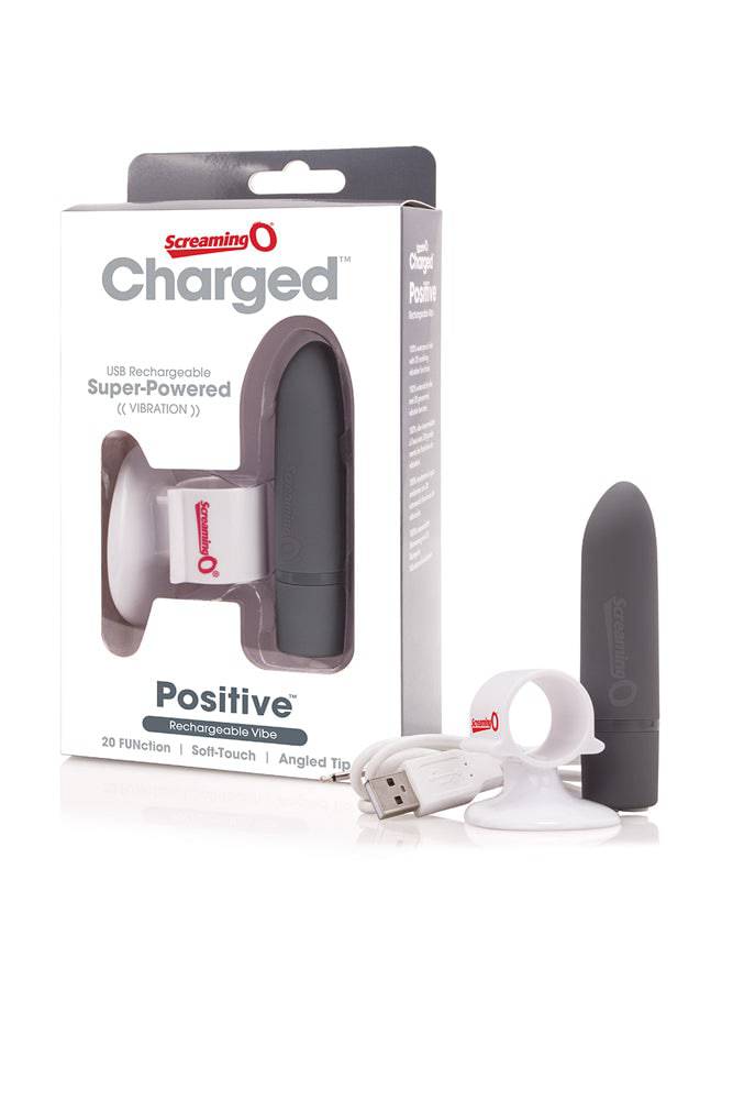 Screaming O - Charged - Positive Rechargeable Bullet Vibrator - Assorted - Stag Shop