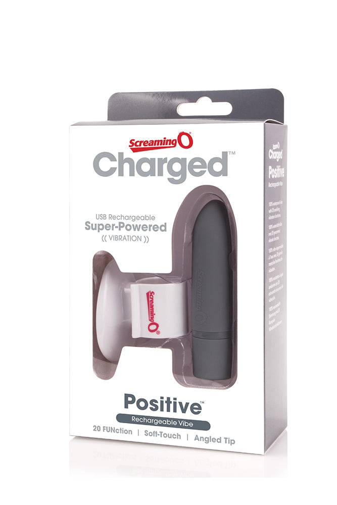 Screaming O - Charged - Positive Rechargeable Bullet Vibrator - Assorted - Stag Shop