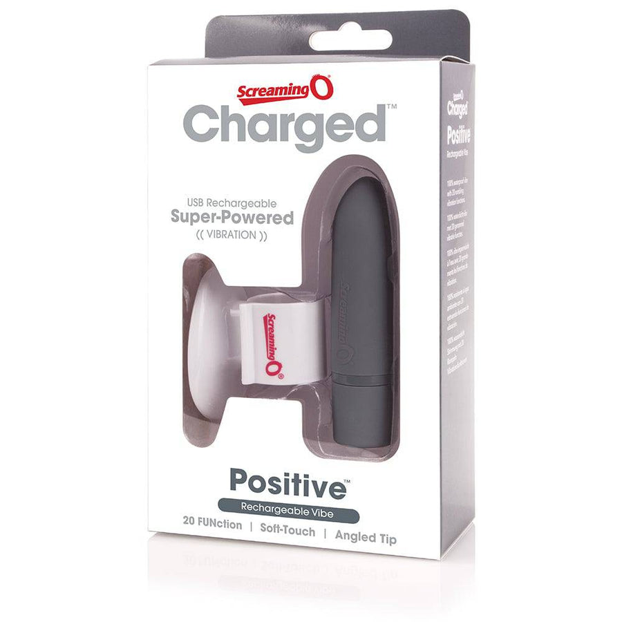Screaming O - Charged - Positive Rechargeable Bullet Vibrator - Assorted - Stag Shop