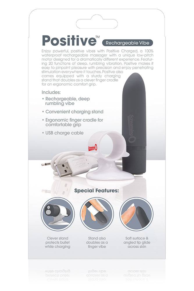 Screaming O - Charged - Positive Rechargeable Bullet Vibrator - Assorted - Stag Shop