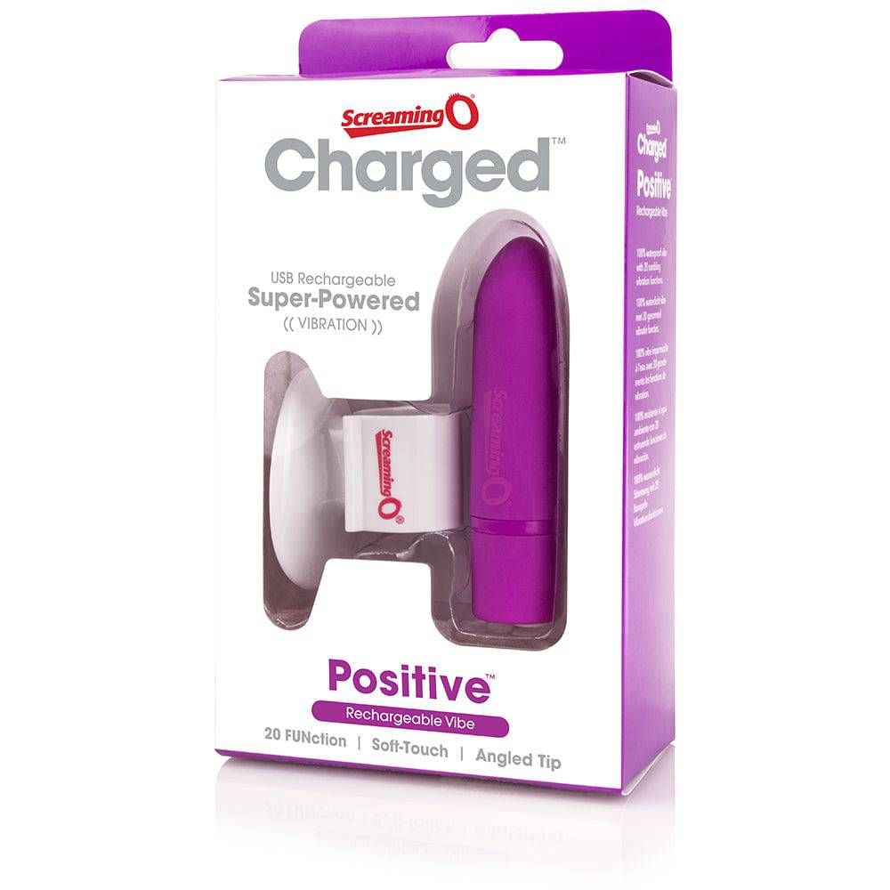 Screaming O - Charged - Positive Rechargeable Bullet Vibrator - Assorted - Stag Shop