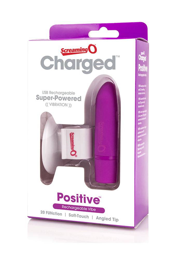 Screaming O - Charged - Positive Rechargeable Bullet Vibrator - Assorted - Stag Shop