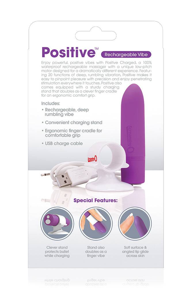 Screaming O - Charged - Positive Rechargeable Bullet Vibrator - Assorted - Stag Shop