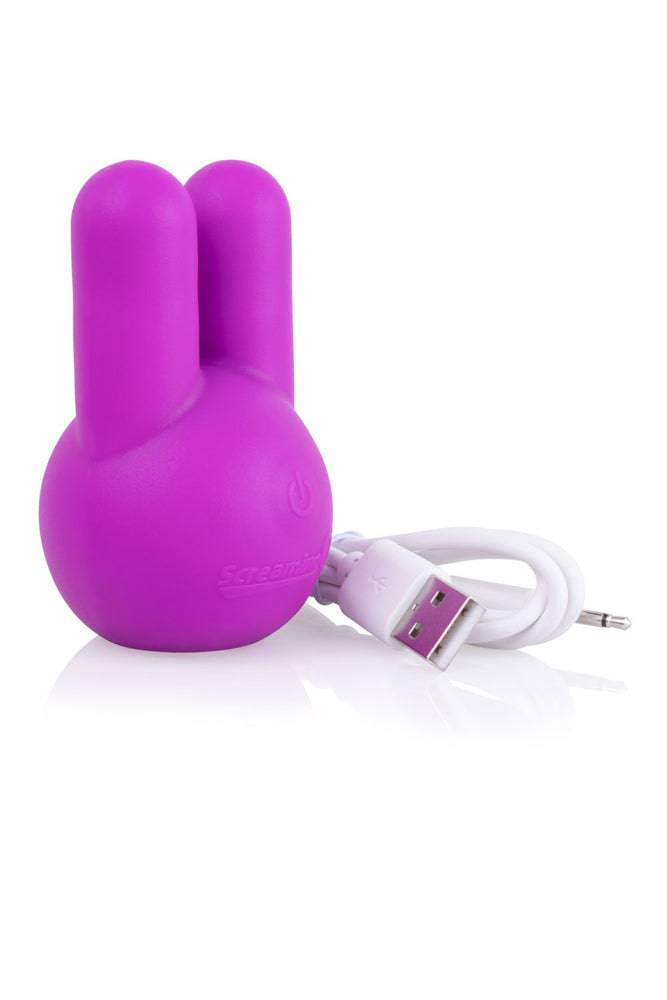 Screaming O - Charged - Toone Rechargeable Dual Tipped Vibrator - Purple - Stag Shop