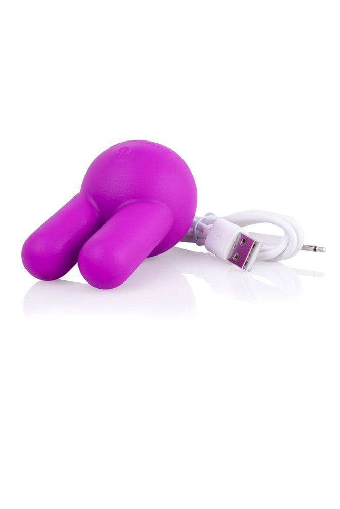 Screaming O - Charged - Toone Rechargeable Dual Tipped Vibrator - Purple - Stag Shop