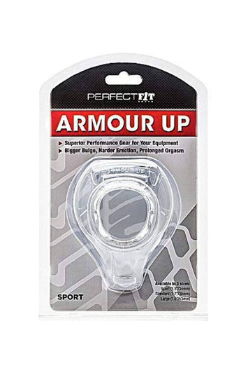 Perfect Fit - Armour Up Sport Cock Ring - Clear - Stag Shop