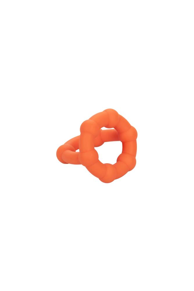 Cal Exotics - Alpha - Liquid Silicone All Star Ring - Orange - Stag Shop