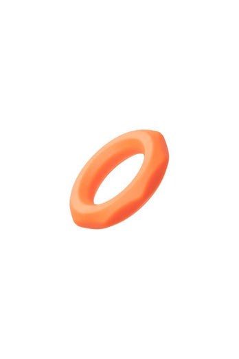 Cal Exotics - Alpha - Liquid Silicone Sexagon Ring - Orange - Stag Shop