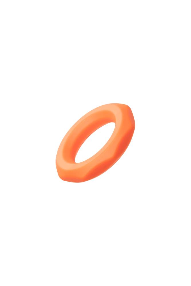 Cal Exotics - Alpha - Liquid Silicone Sexagon Ring - Orange - Stag Shop