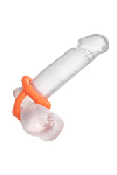 Cal Exotics - Alpha - Liquid Silicone All Star Ring - Orange - Stag Shop