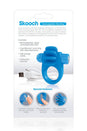 Screaming O - Charged - Skooch Rechargeable Vibrating Textured Cock Ring - Blue - Stag Shop