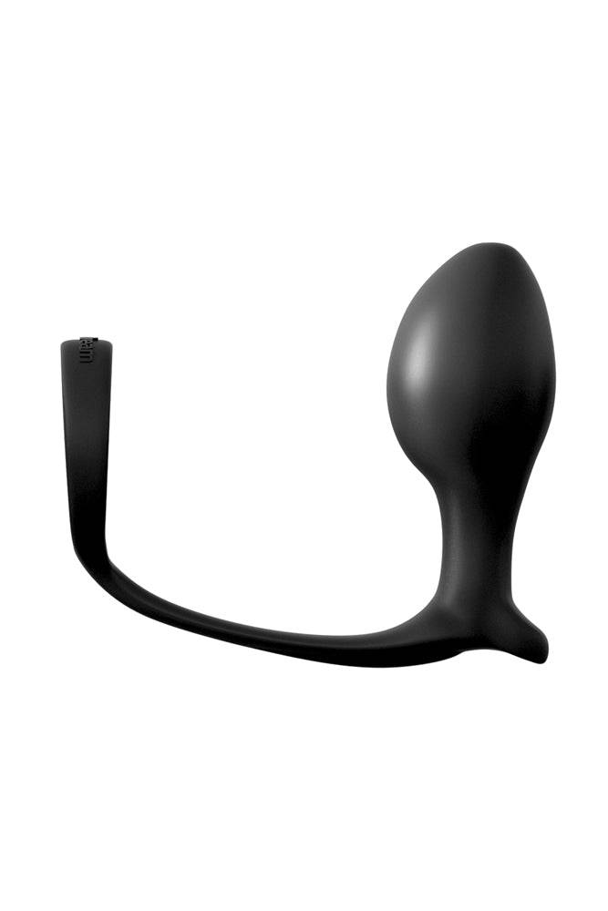 Pipedream - Anal Fantasy - Ass-gasm Cock Ring Advanced Plug - Black - Stag Shop