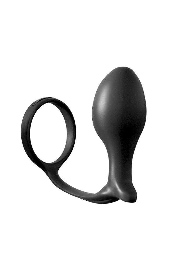Pipedream - Anal Fantasy - Ass-gasm Cock Ring Advanced Plug - Black - Stag Shop