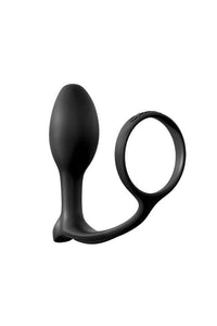 Thumbnail for Pipedream - Anal Fantasy - Ass-gasm Cock Ring Beginners Plug - Black - Stag Shop