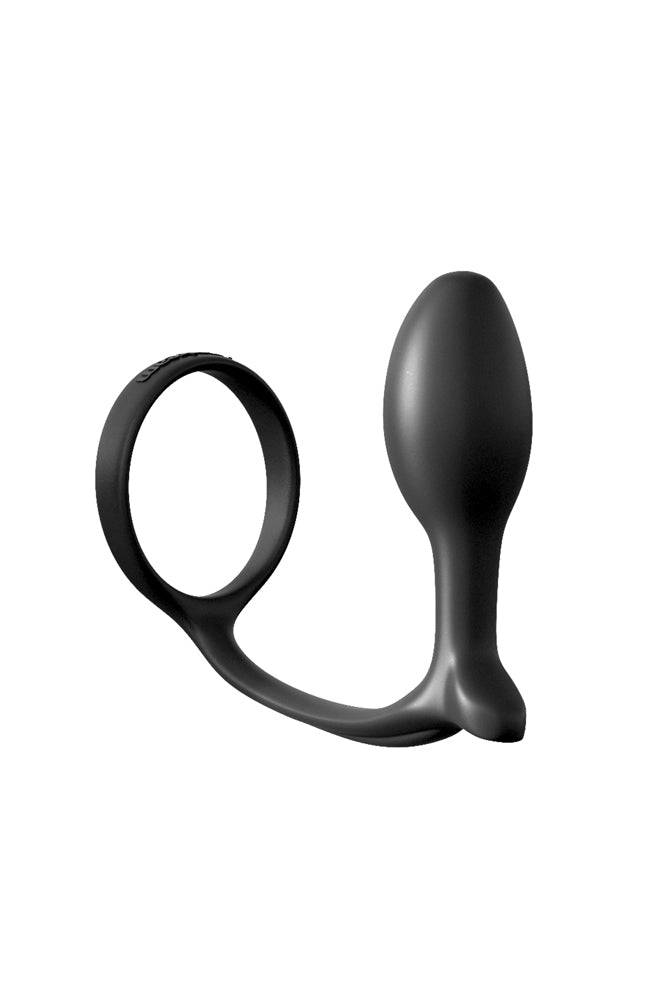 Pipedream - Anal Fantasy - Ass-gasm Cock Ring Beginners Plug - Black - Stag Shop