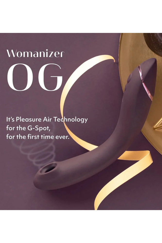 Womanizer - OG Pleasure Air G-Spot Vibrator - Aubergine - Stag Shop