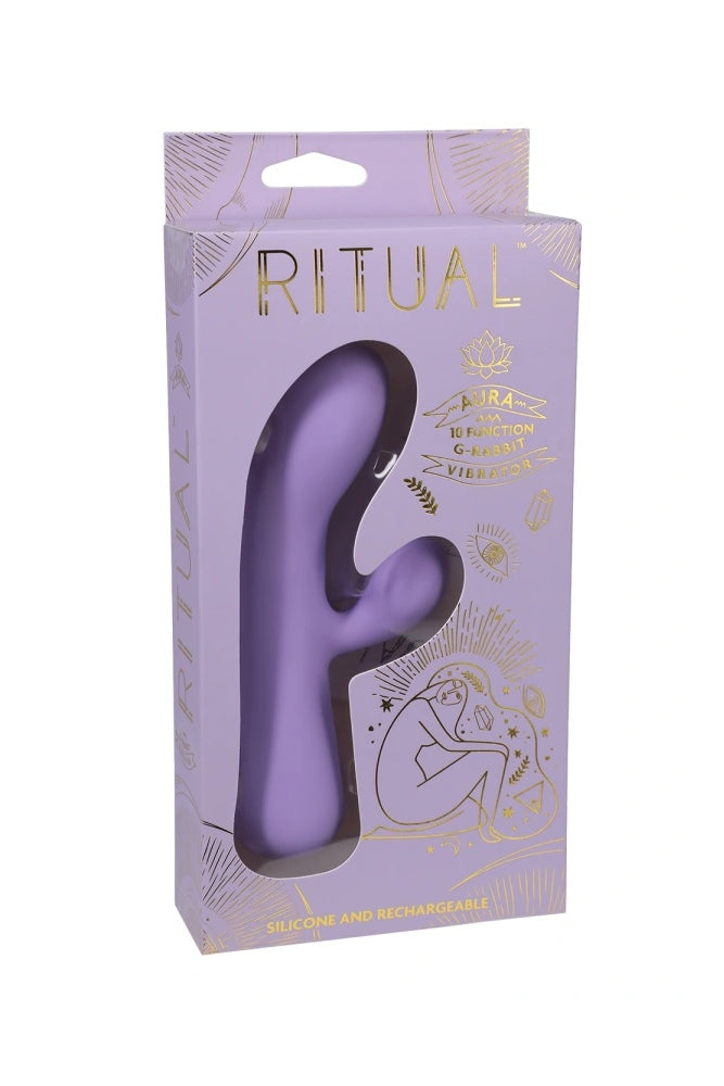 Doc Johnson - Ritual - Aura Rabbit Vibrator - Lilac - Stag Shop
