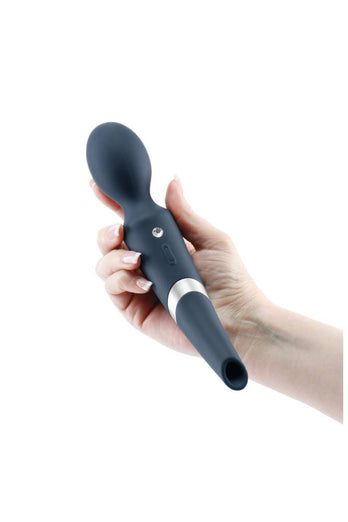 NS Novelties - Sugar Pop - Aurora Dual-Ended Wand Vibrator - Blue - Stag Shop