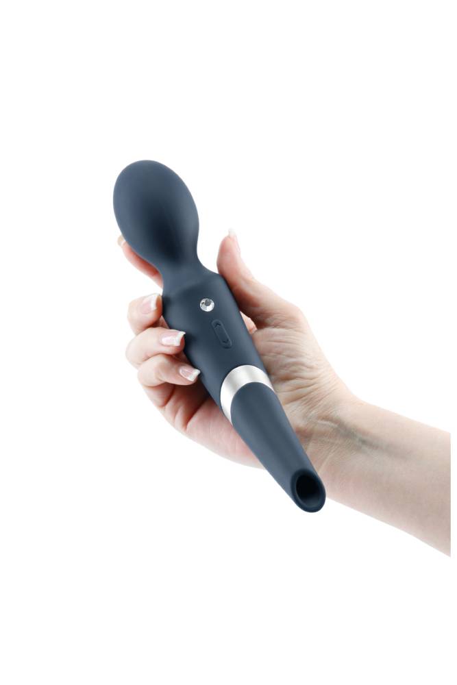 NS Novelties - Sugar Pop - Aurora Dual-Ended Wand Vibrator - Blue - Stag Shop