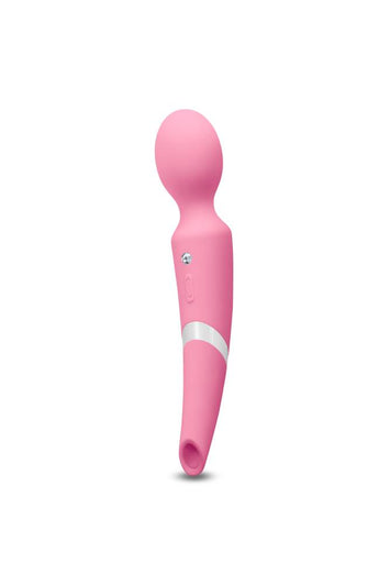 NS Novelties - Sugar Pop - Aurora Dual-Ended Wand Vibrator - Pink - Stag Shop