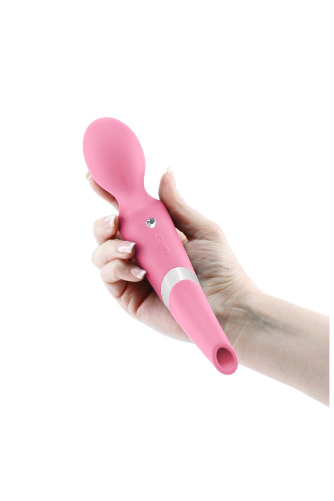 NS Novelties - Sugar Pop - Aurora Dual-Ended Wand Vibrator - Pink - Stag Shop