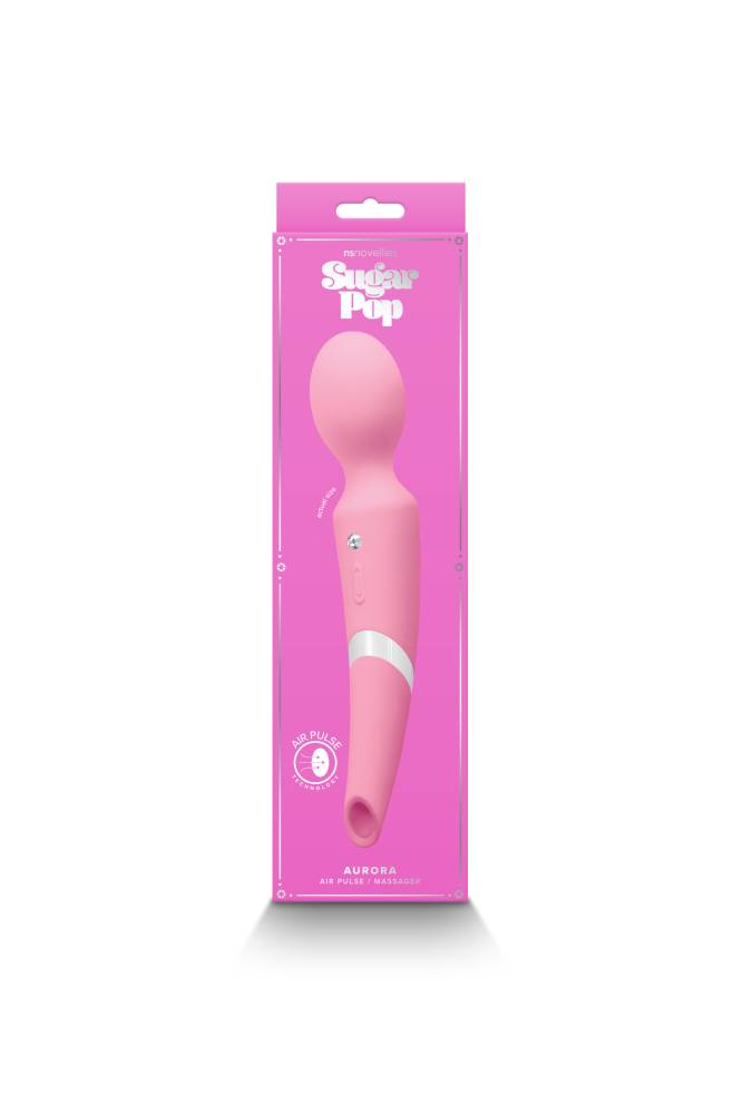 NS Novelties - Sugar Pop - Aurora Dual-Ended Wand Vibrator - Pink - Stag Shop