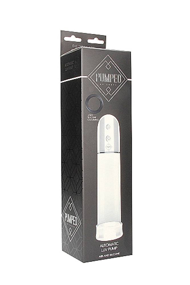 Shots Toys - Pumped - Automatic Luv Penis Pump - Clear - Stag Shop