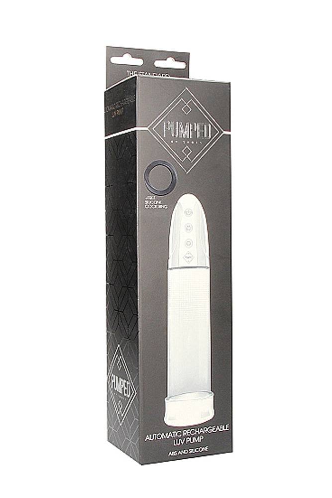Shots Toys - Pumped - Automatic Rechargeable Luv Penis Pump - Clear - Stag Shop