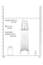 Shots Toys - Pumped - Automatic Rechargeable Luv Penis Pump - Clear - Stag Shop