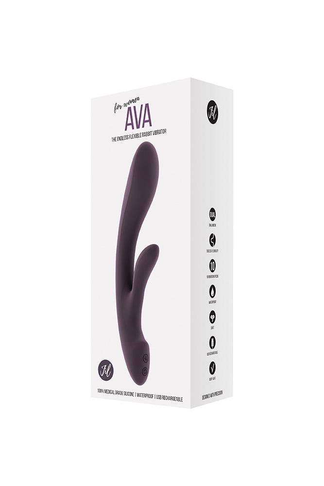 Shots Toys - JIL - Ava Flexible Rabbit Vibrator - Purple - Stag Shop
