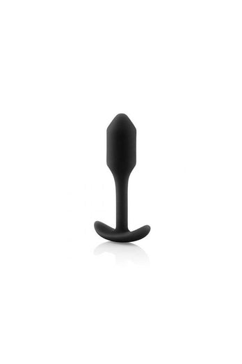 b-Vibe - Snug Plug 1 - Weighted Butt Plug - Black - Stag Shop
