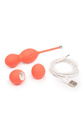 We-Vibe - Bloom - Vibrating Kegel Toning Balls - Coral - Stag Shop