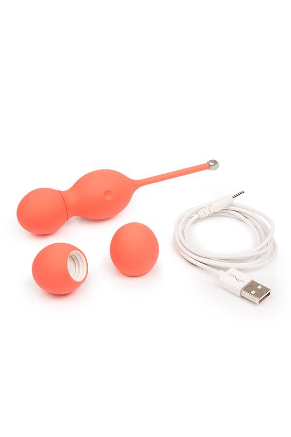 We-Vibe - Bloom - Vibrating Kegel Toning Balls - Coral - Stag Shop