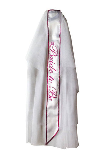 Little Genie - Bride To Be Veil - White - Stag Shop