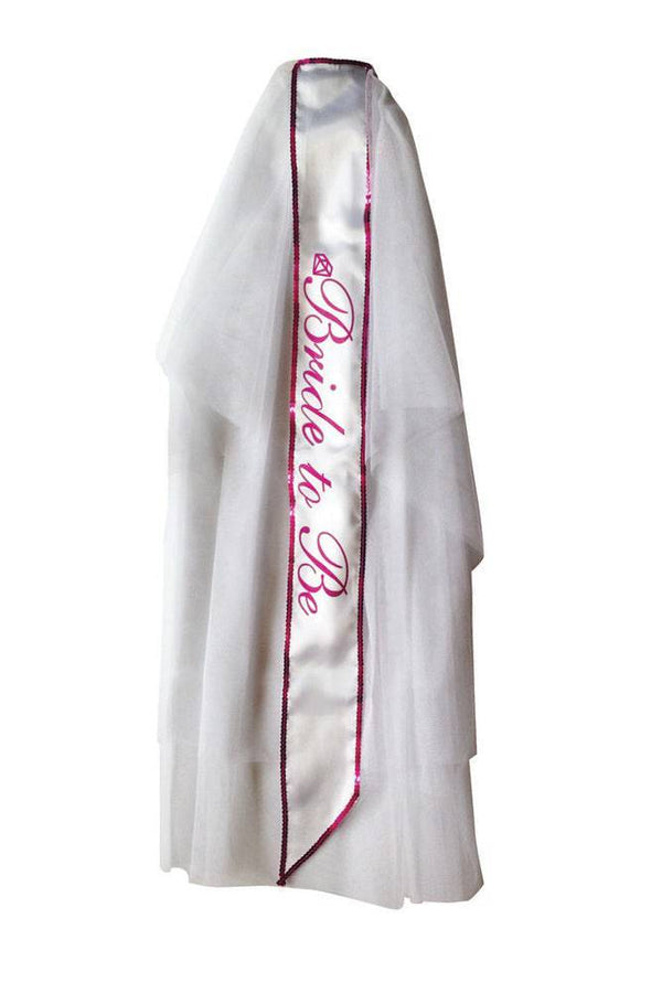 Little Genie - Bride To Be Veil - White - Stag Shop
