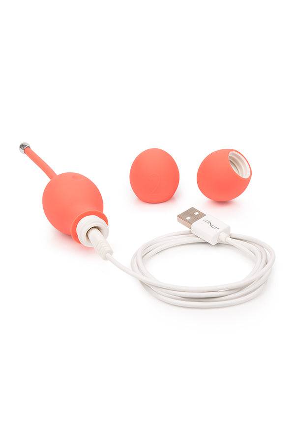 We-Vibe - Bloom - Vibrating Kegel Toning Balls - Coral - Stag Shop